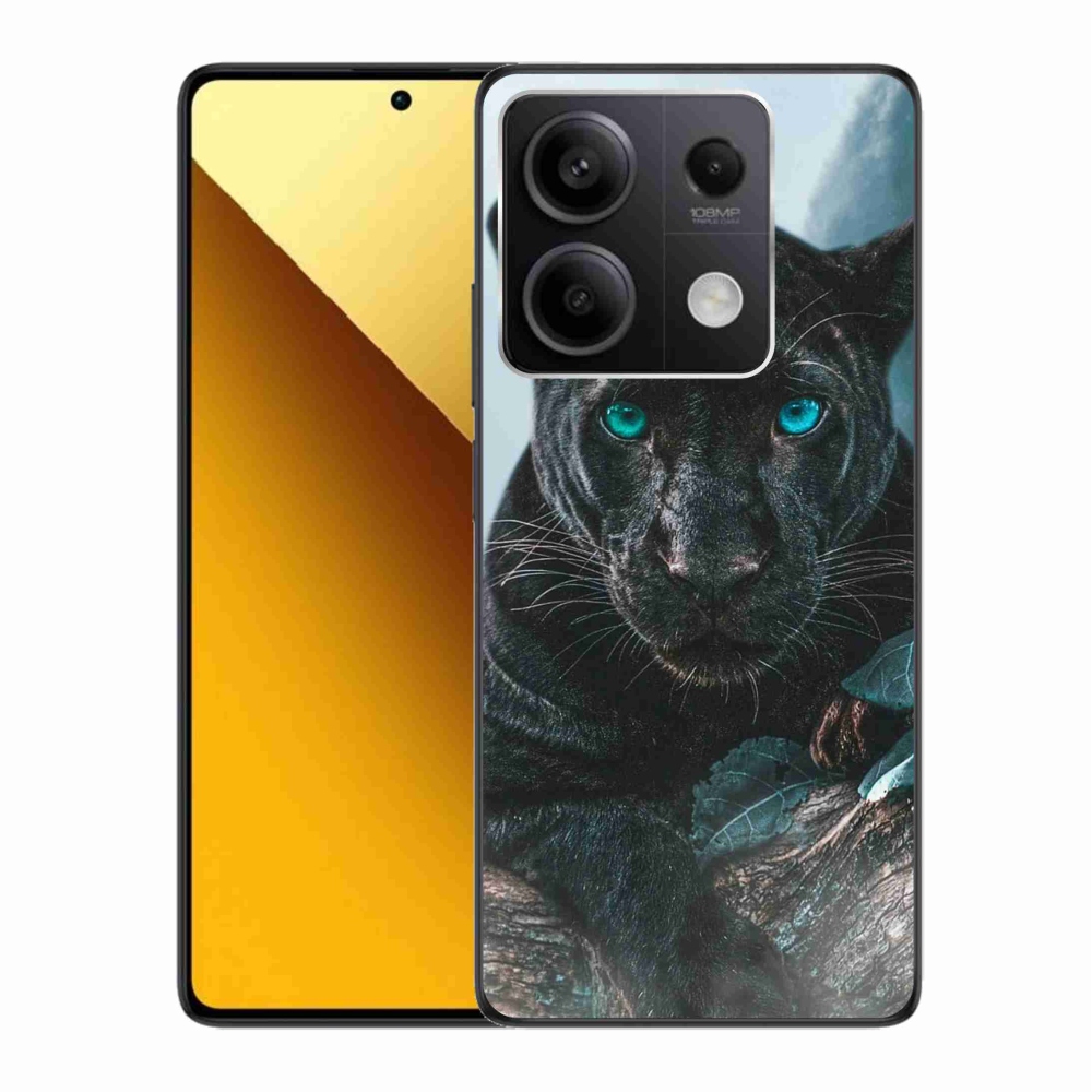 Gél borítás mmCase a Xiaomi Redmi Note 13 5G-hez - fekete párduc