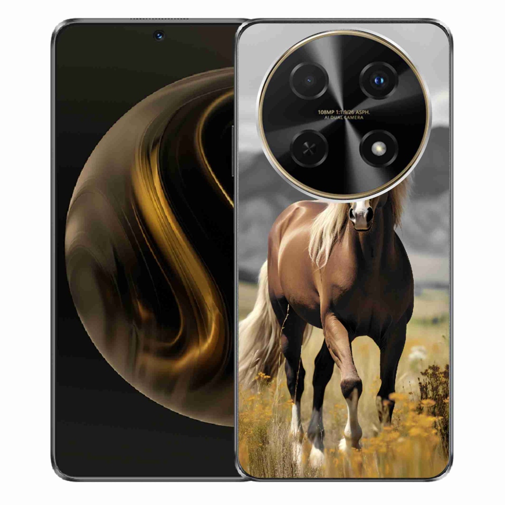Zselés tok mmCase a Huawei Nova 12i készülékhez - barna ló 1
