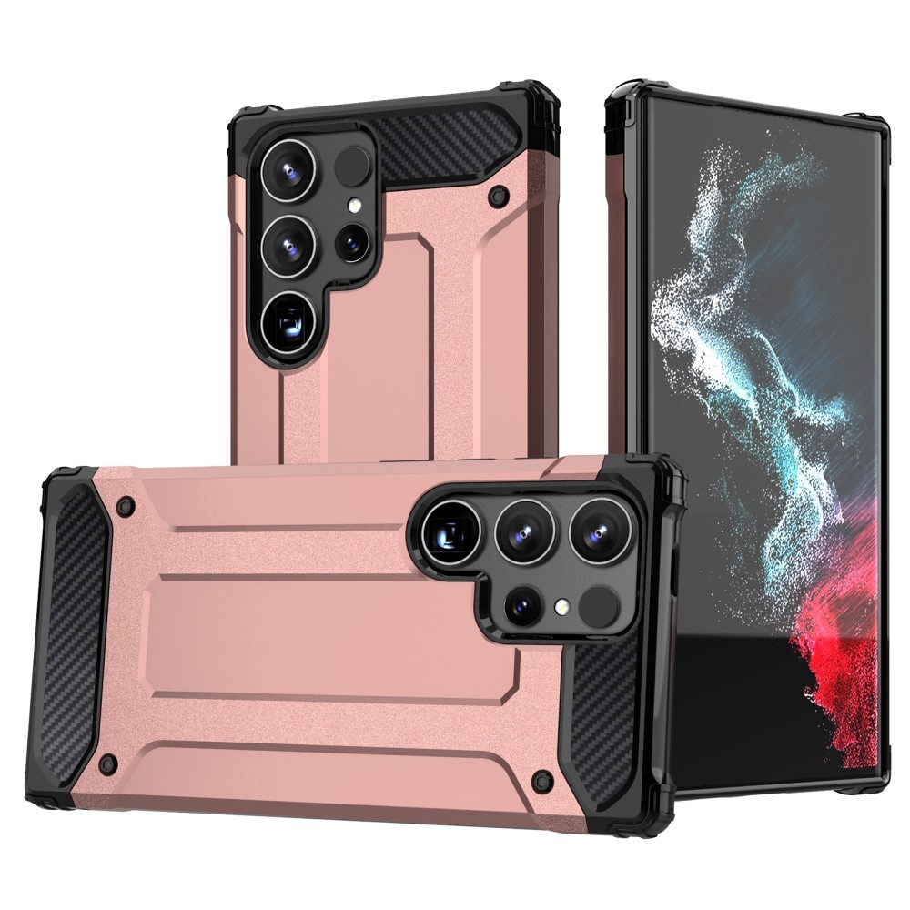 Tartós páncél borítás Samsung Galaxy S24 Ultra készülékhez - rózsaarany