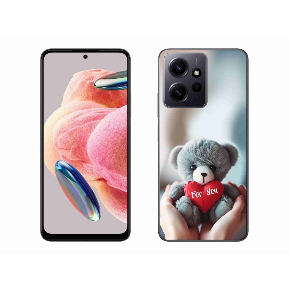 Gél borítás mmCase a Xiaomi Redmi Note 12 4G-hez - mackó a szerelmesek számára