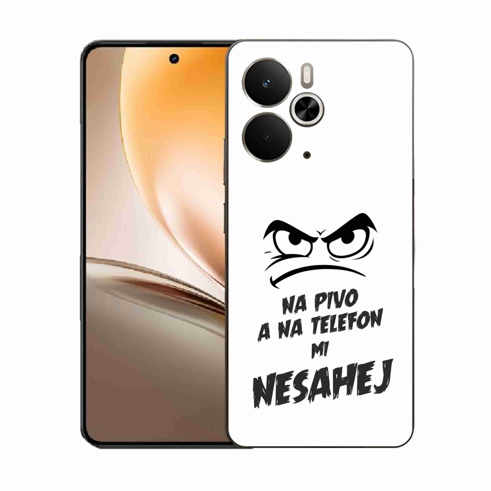 Gél borítás mmCase a Realme 14 5G számára - sör motívum 2 fehér háttér
