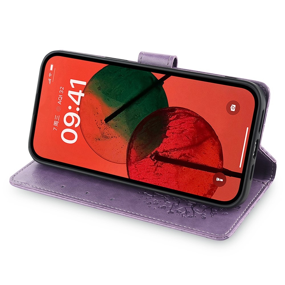 Fa könyvtáska Huawei Pura 70 Pro-hoz - lila