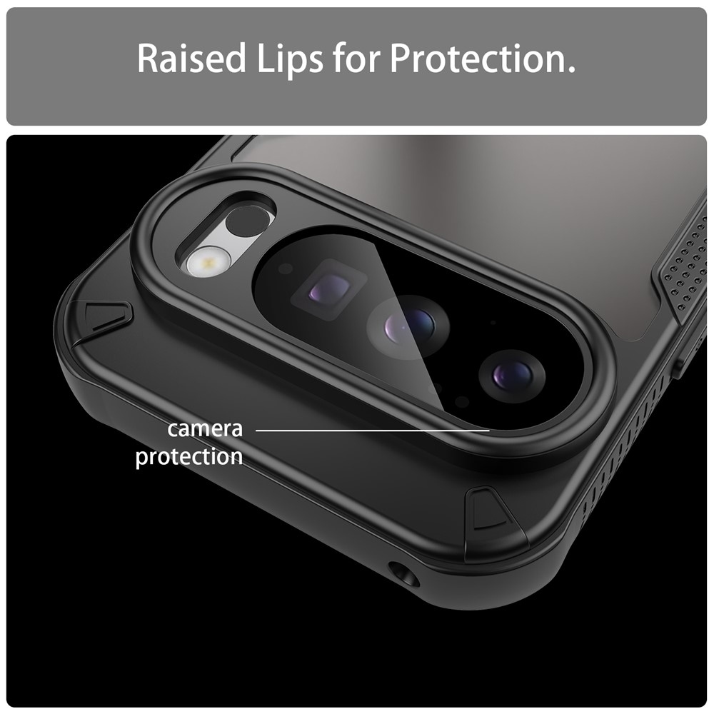 Fagyasztott tartós borítás a Google Pixel 10 Pro/Pixel 10 készülékhez - fekete