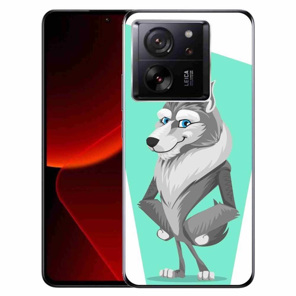 Gél borítás mmCase a Xiaomi 13T/13T Pro számára - rajzfilm farkas
