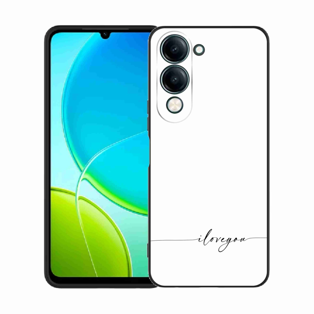 Gél borító mmCase a Vivo Y29s 5G-hez - Szeretlek fehér háttérrel