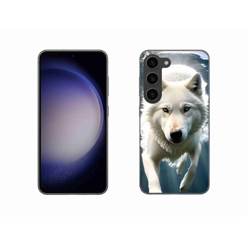 Gél védőhuzat mmCase Samsung Galaxy S23 5G - fehér farkas