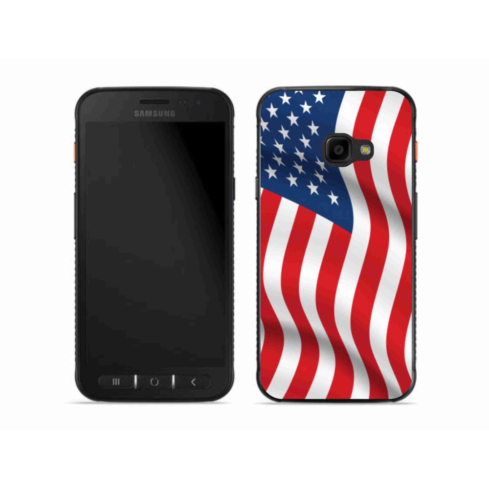 Gél borítás mmCase Samsung Galaxy Xcover 4S - amerikai zászlóhoz