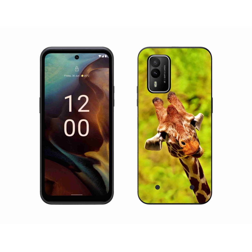 Zselés borítás mmCase a Nokia XR21 készülékhez - zsiráf