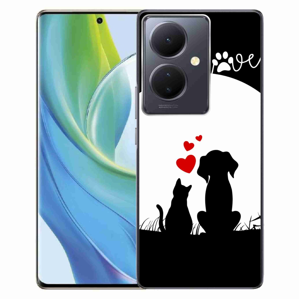 Gél tok mmCase a Vivo V29 Lite 5G számára - állati szeretet