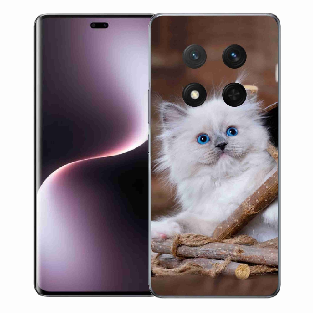 Gél borítás mmCase a Honor Magic 7 Lite 5G készülékhez - fehér cica