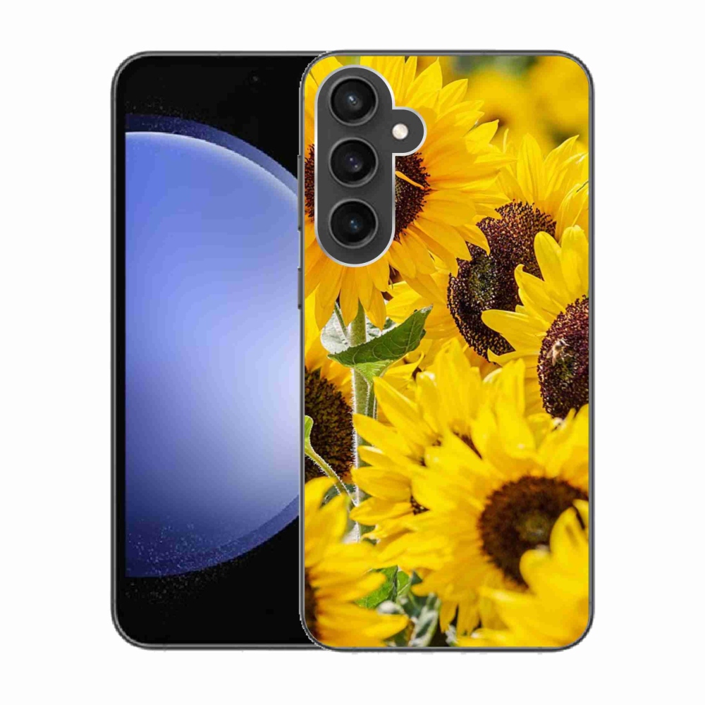 Zselés borítás mmCase Samsung Galaxy S23 FE - napraforgóhoz