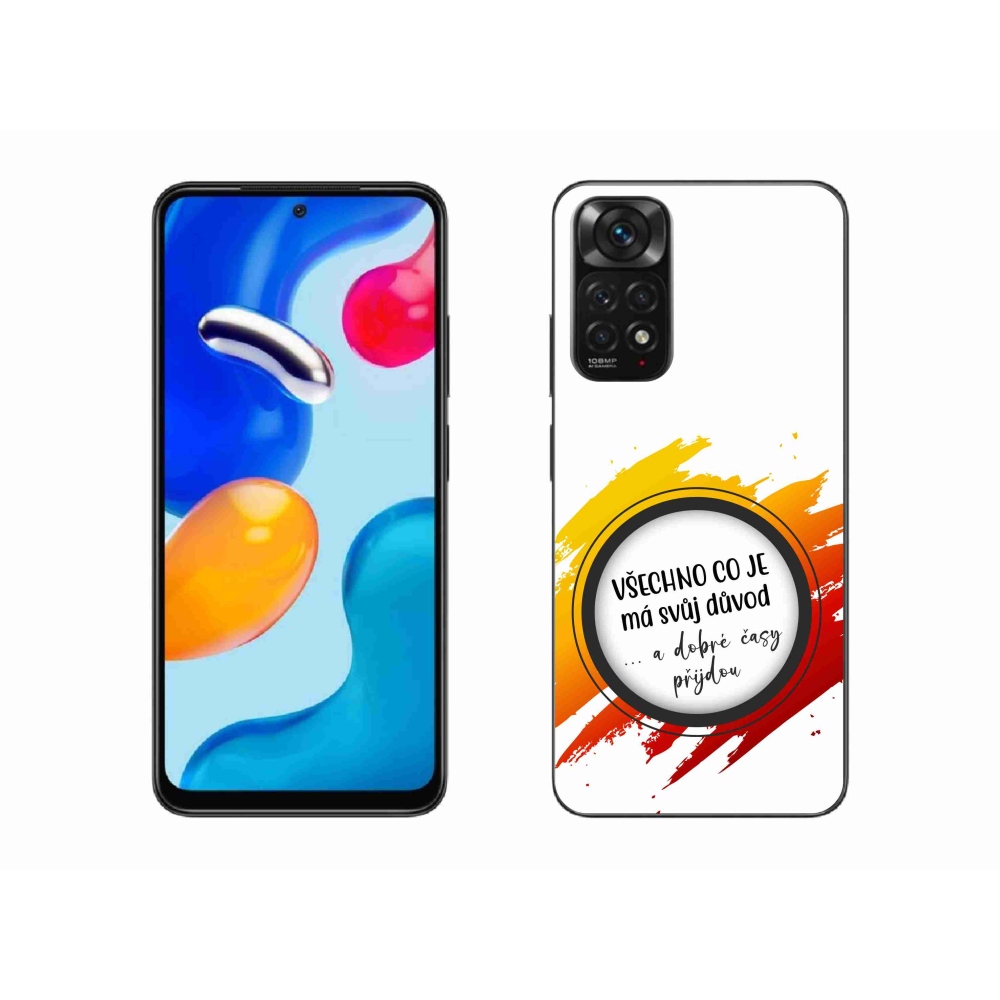 Gél borítás mmCase a Xiaomi Redmi Note 11 4G-hez - idézet 3 fehér háttér