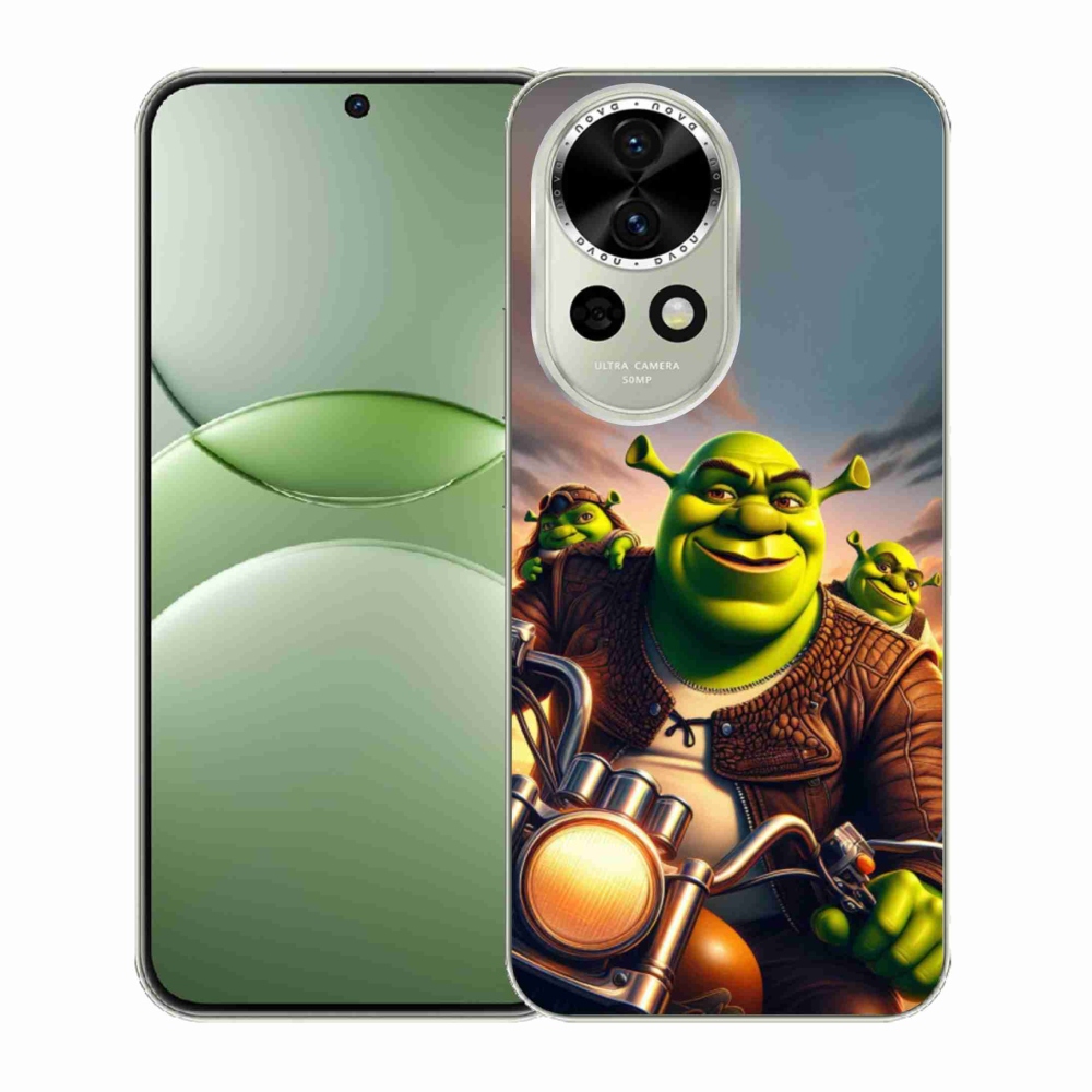 Gél borítás mmCase a Huawei Nova 13 5G-hez - Shrek egy motorkerékpáron