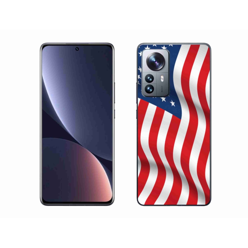 Gél borítás mmCase a Xiaomi 12 Pro számára - amerikai zászló