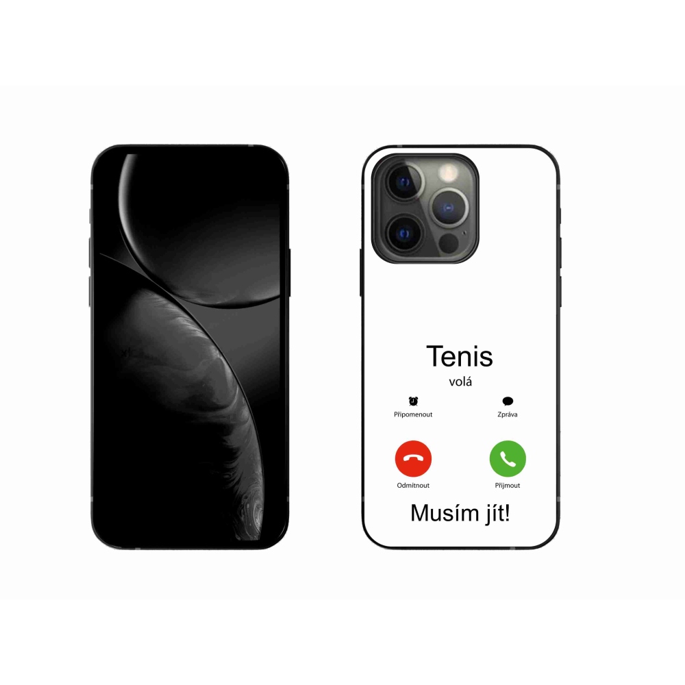 Gél borítás mmCase iPhone 13 Pro 6.1 készülékhez - teniszhívások fehér háttérrel