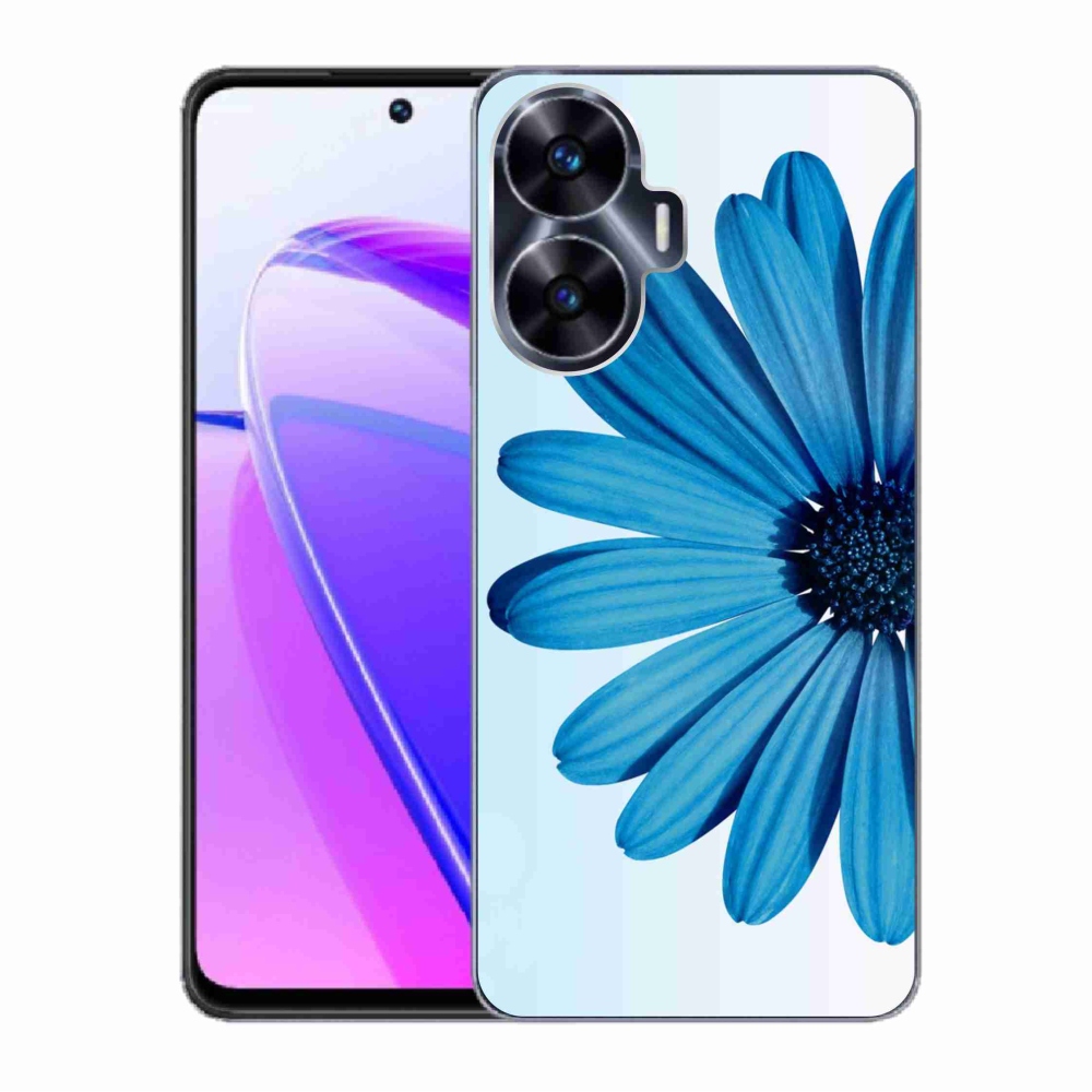 Gél tok mmCase a Realme C55 készülékhez - kék százszorszép
