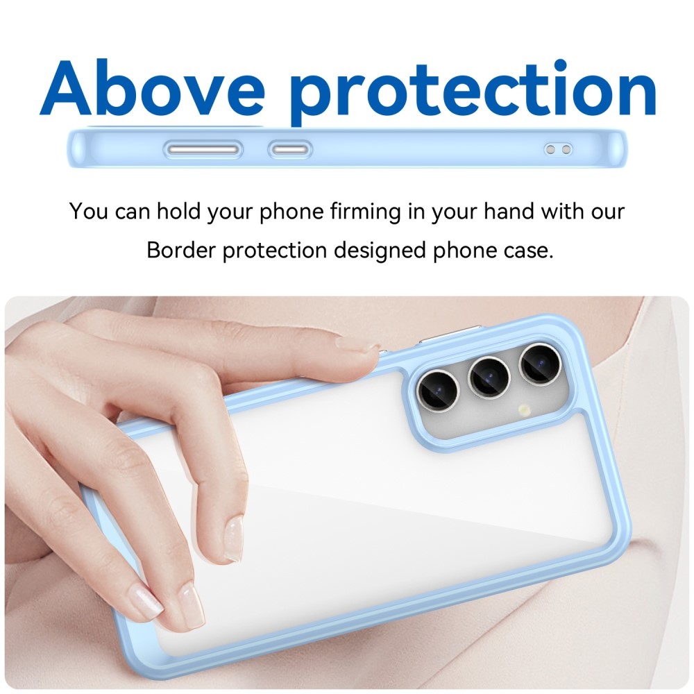 Gél tok fix hátlappal Samsung Galaxy S23 FE készülékhez - kék