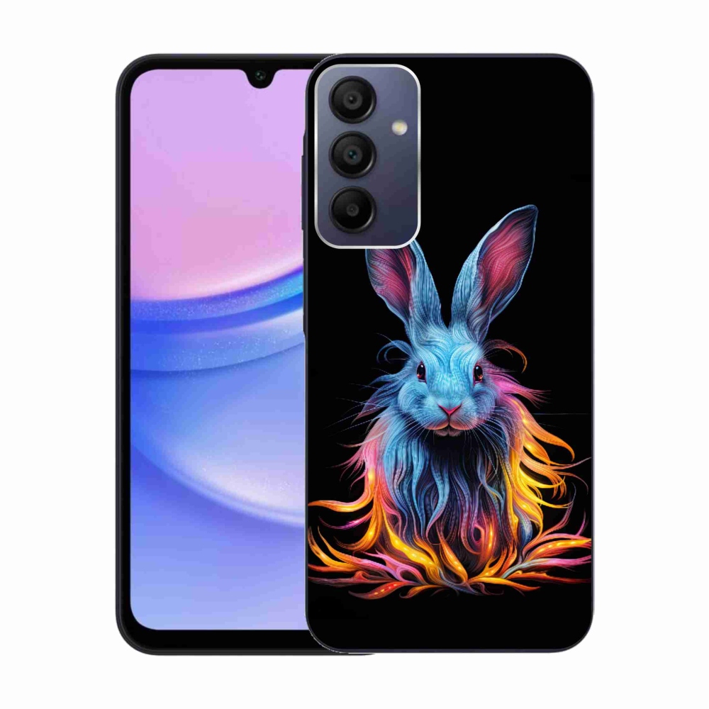 Gél borítás mmCase Samsung Galaxy A15 4G/5G - absztrakt nyúl - Samsung Galaxy A15 4G/5G - absztrakt nyúl