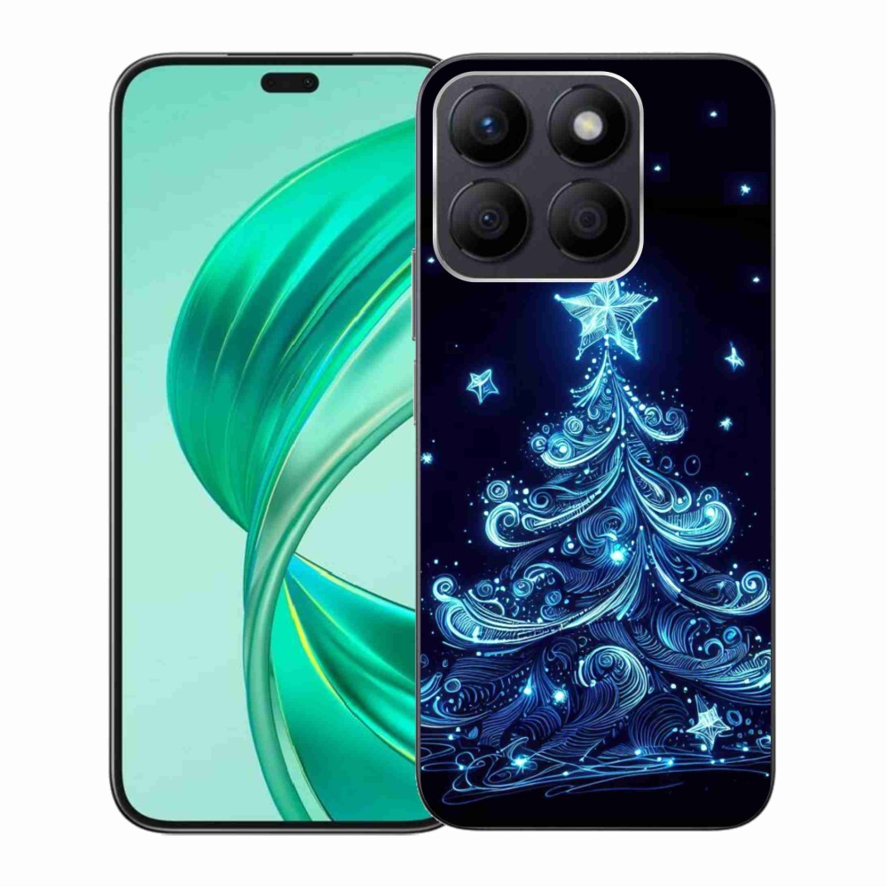Gél borítás mmCase a Honor X8b számára - neon karácsonyfa 4