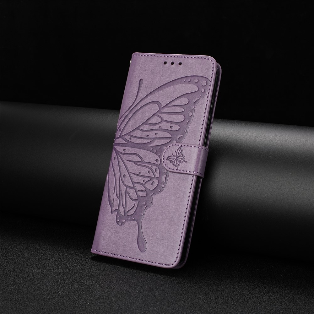 Virágos pillangó könyvtáska Google Pixel 10 Pro XL/Pixel 9 Pro XL - lila