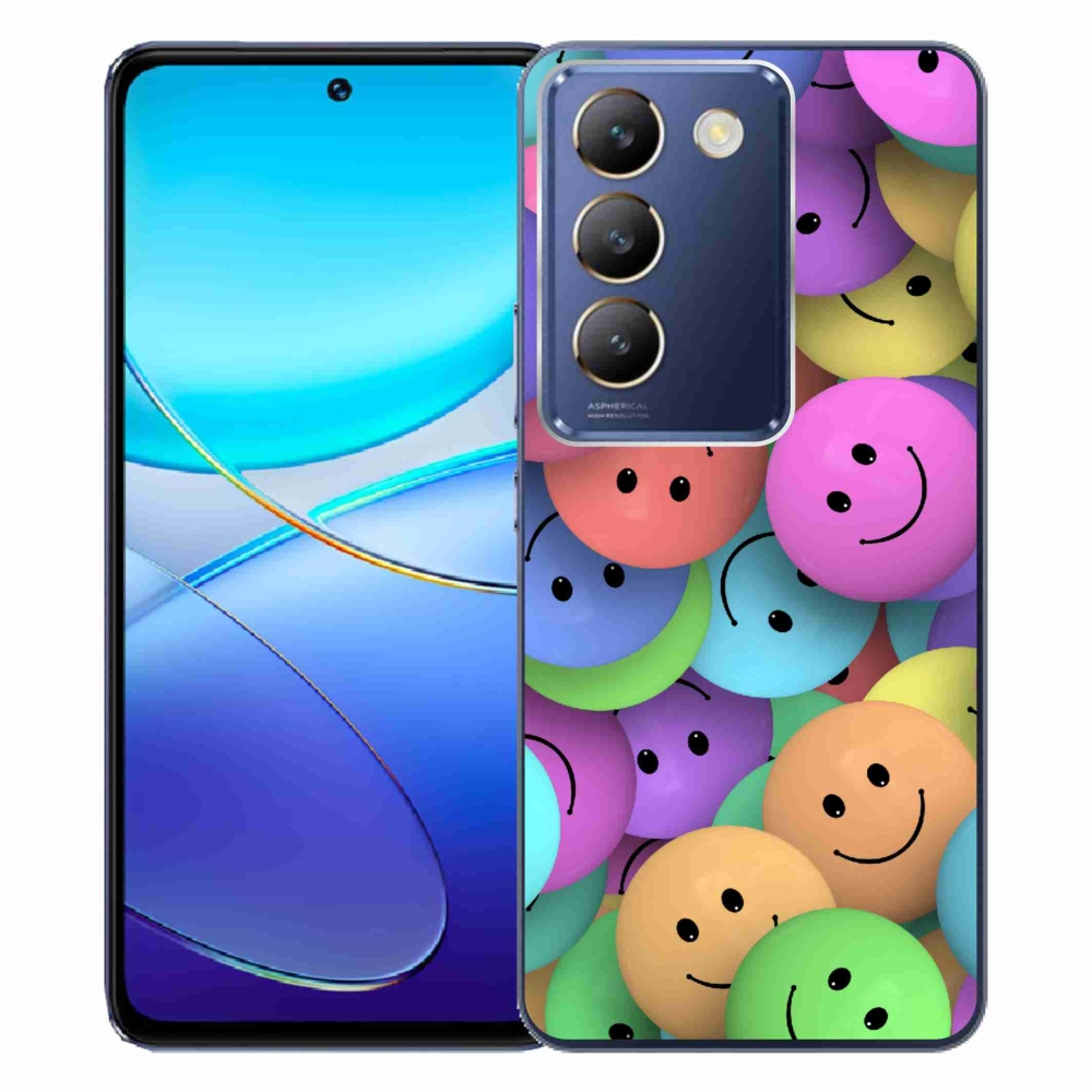 Gél borító mmCase a Vivo V40 SE 4G/5G készülékhez - színes smiley-kkal