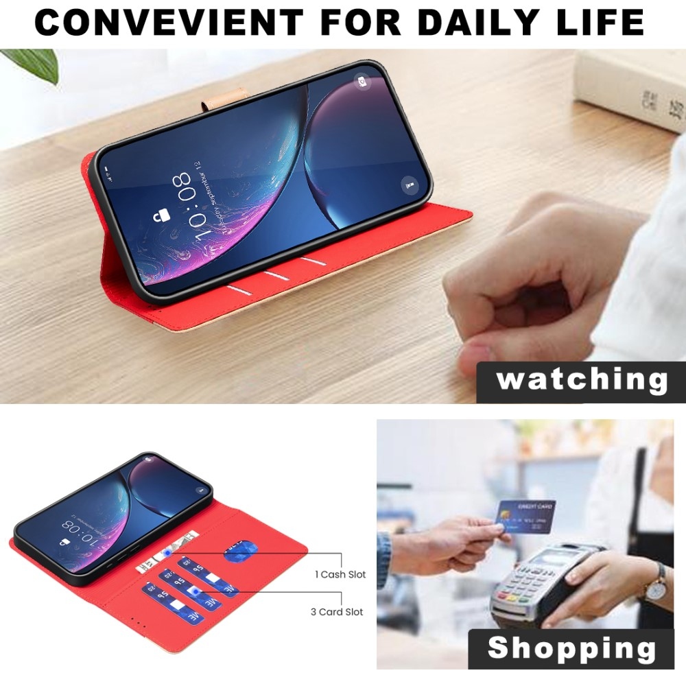 BNF DUO könyvtáska Samsung Galaxy Xcover 7 Pro készülékhez - piros színben