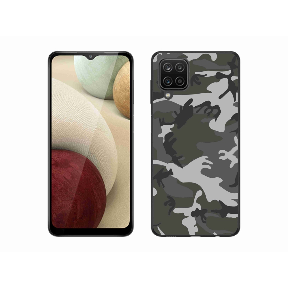 Zselés borítás mmCase Samsung Galaxy M12 készülékhez - álcázó mintázat