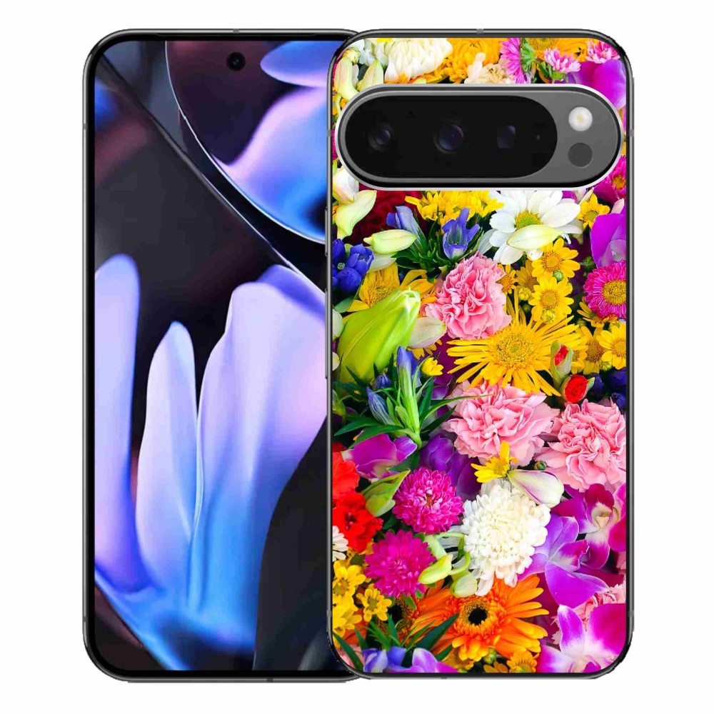 Gél borítás mmCase a Google Pixel 9 Pro XL számára - virág 12