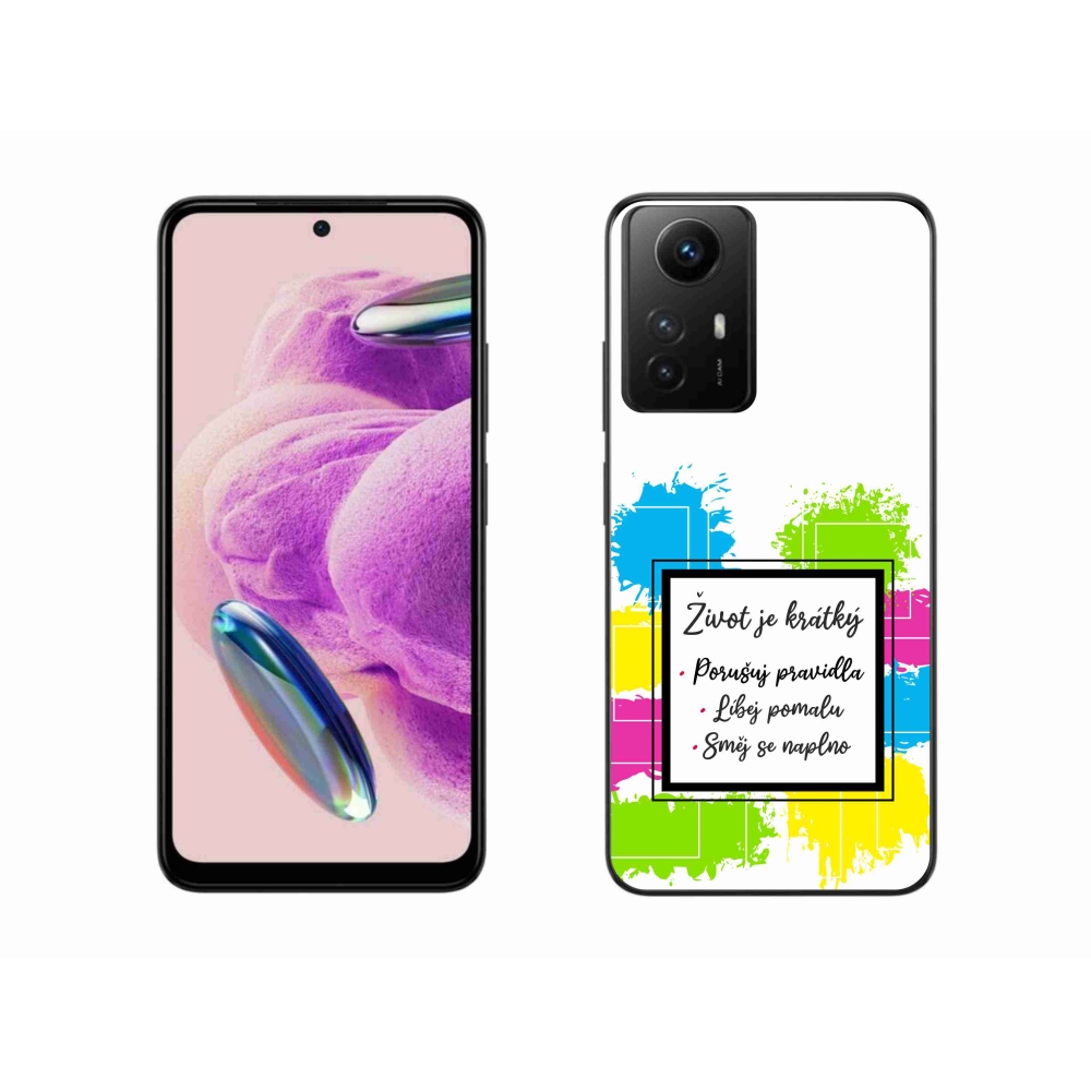 Gél borítás mmCase a Xiaomi Redmi Note 12S-hez - idézem 5 fehér háttér