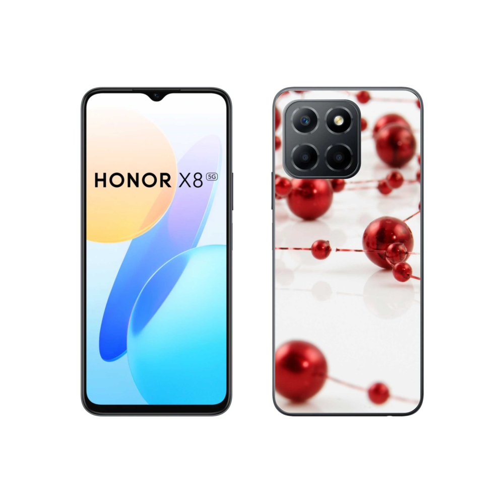 Gél borítás mmCase a Honor X8 5G/70 Lite 5G számára - karácsonyi lánc