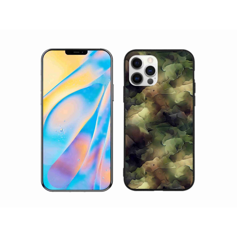 Zselés borítás mmCase iPhone 12 készülékhez - terepszínű minta 10