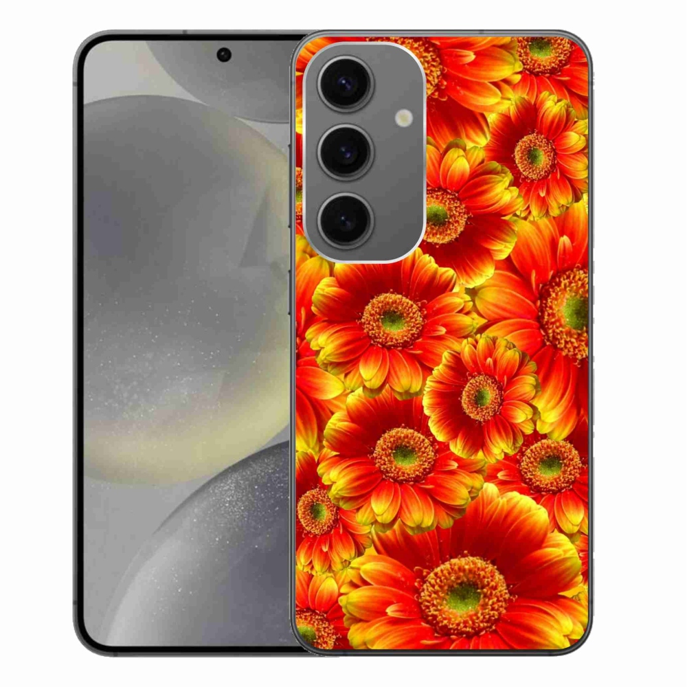 Zselés borítás mmCase Samsung Galaxy S24+ készülékhez - gerbera 1