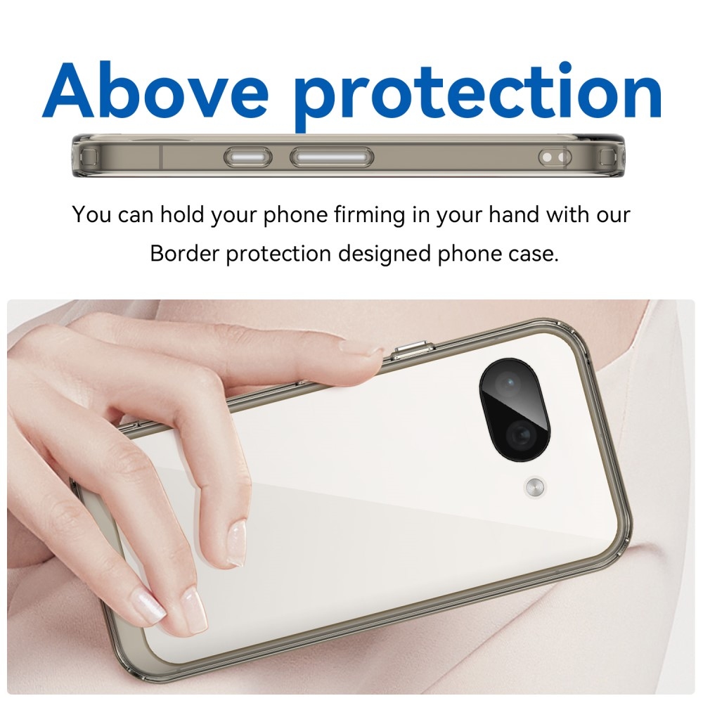 Gél tok kemény hátlappal a Google Pixel 9a számára - szürke