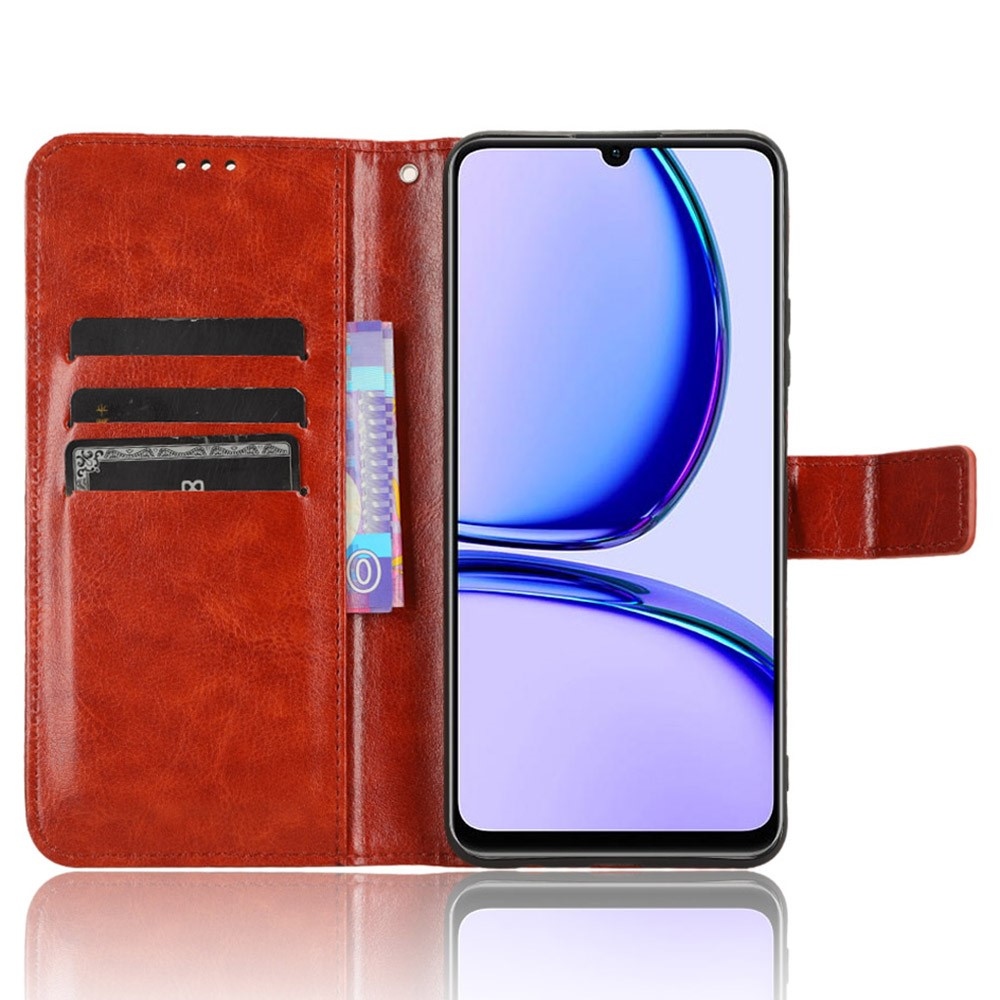 Őrült könyvtáska a Realme Note 50-hez - barna