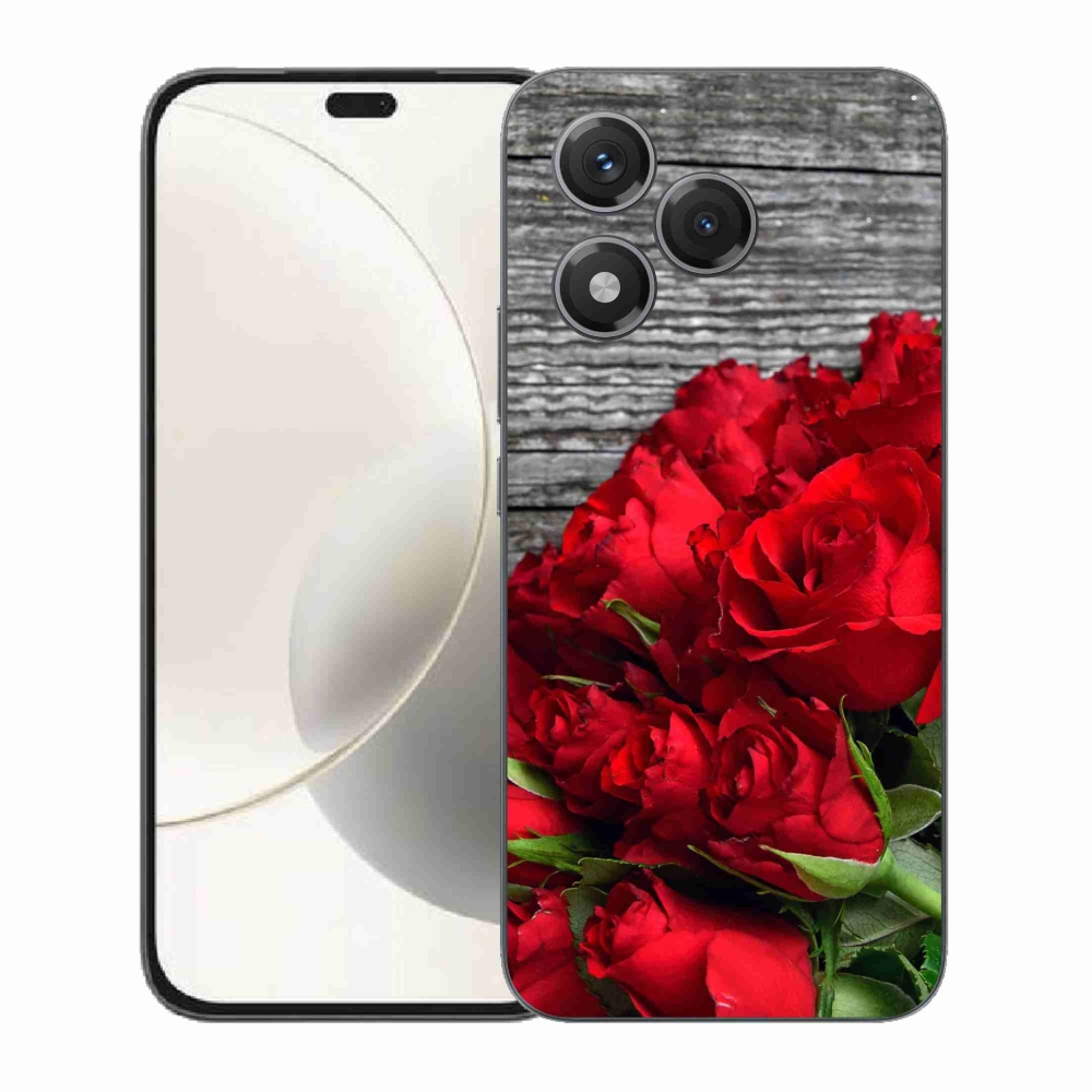 Zselés borítás mmCase a Honor 400 Lite-hoz - piros rózsa