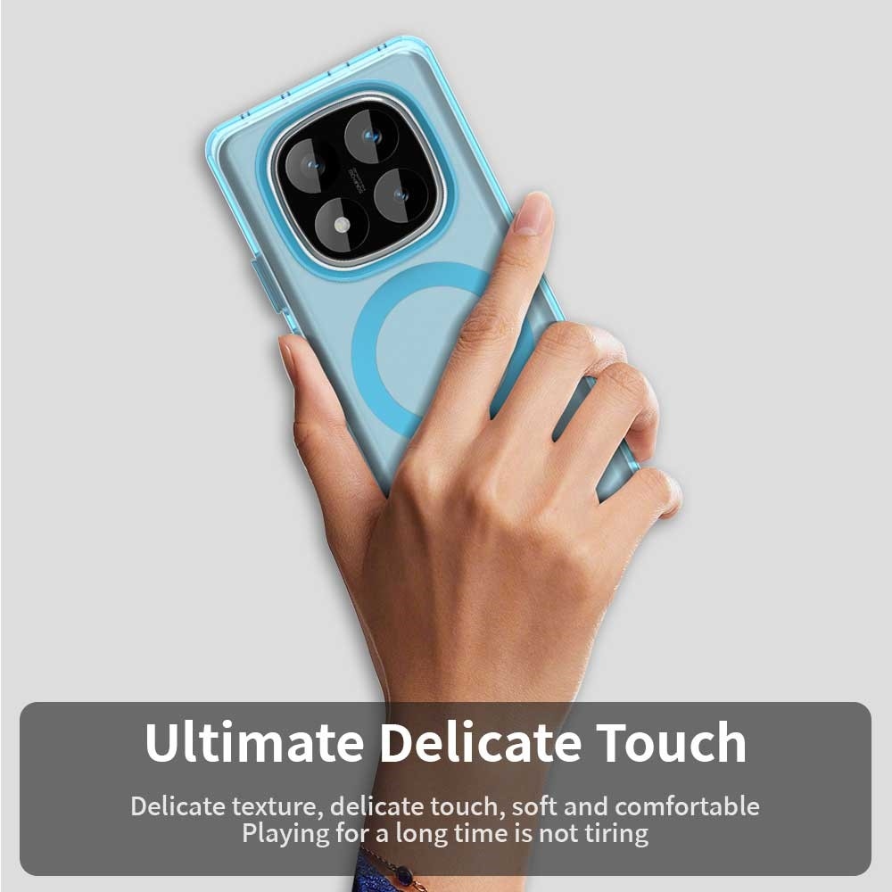 Candy zselés tok MagSafe-val Xiaomi Redmi Note 14 Pro 5G/Poco X7 5G - kék