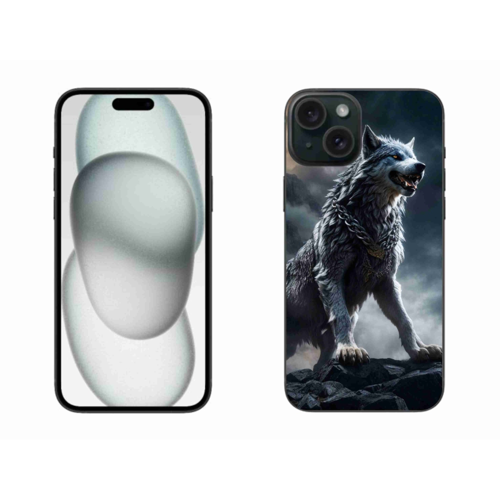 Zselés borítás mmCase iPhone 15 Plus készülékhez - farkas 1