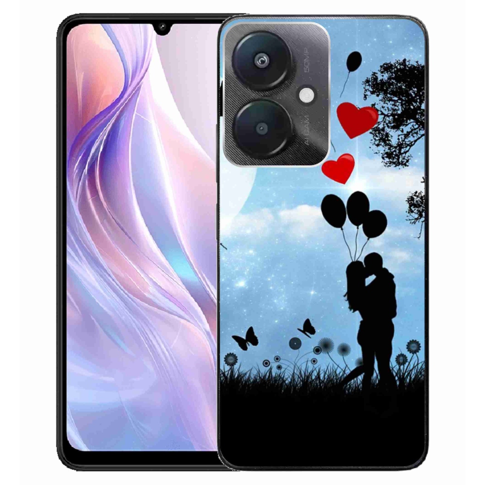 Gél tok mmCase a Xiaomi Redmi 13C 5G számára - szerelmes pár