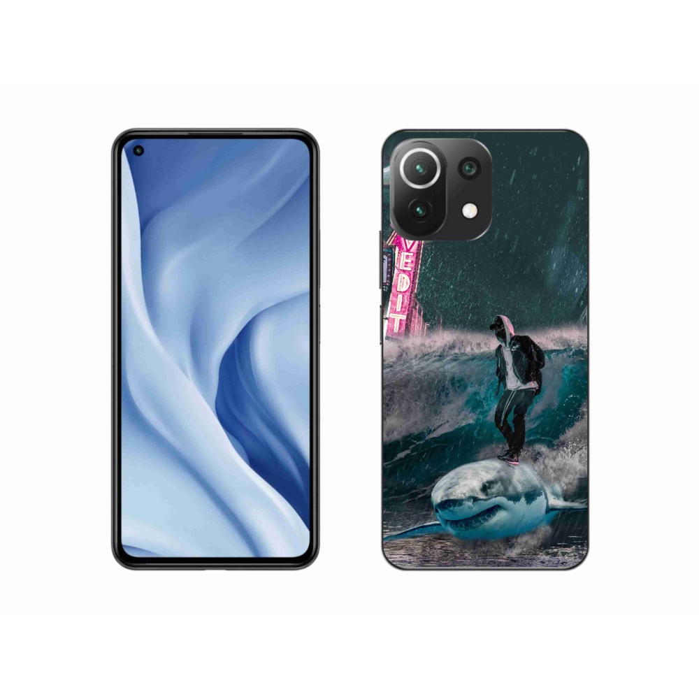 Gél borítás mmCase a Xiaomi Mi 11 Lite 4G/5G-hez - cápa