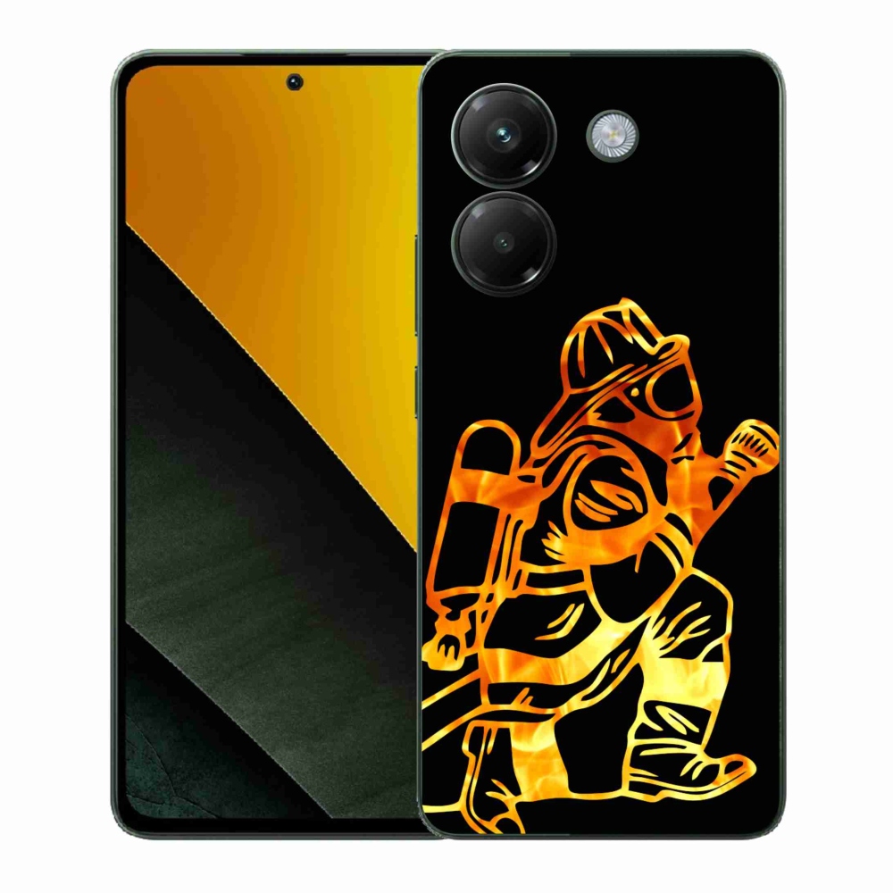 Gél borítás mmCase a Xiaomi Poco M7 Pro 5G-hez - tűzoltó 1