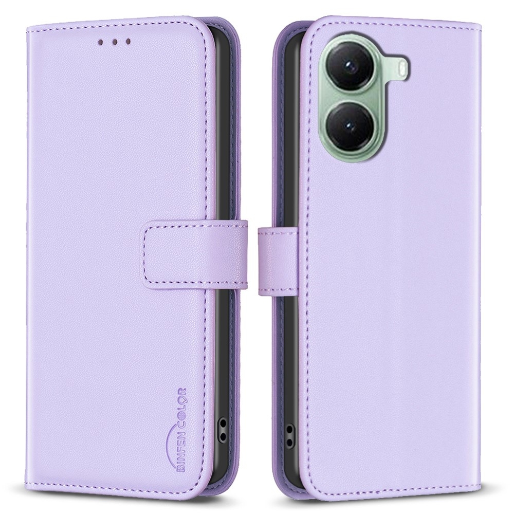 BNF könyv tok Xiaomi Poco X7 Pro 5G - világos lila