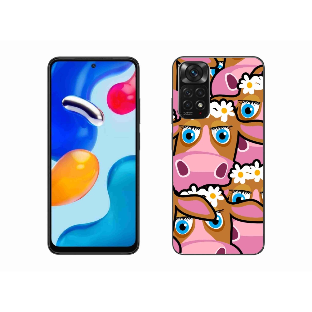 Gél borítás mmCase a Xiaomi Redmi Note 11S 4G-hez - rajzfilm tehenek