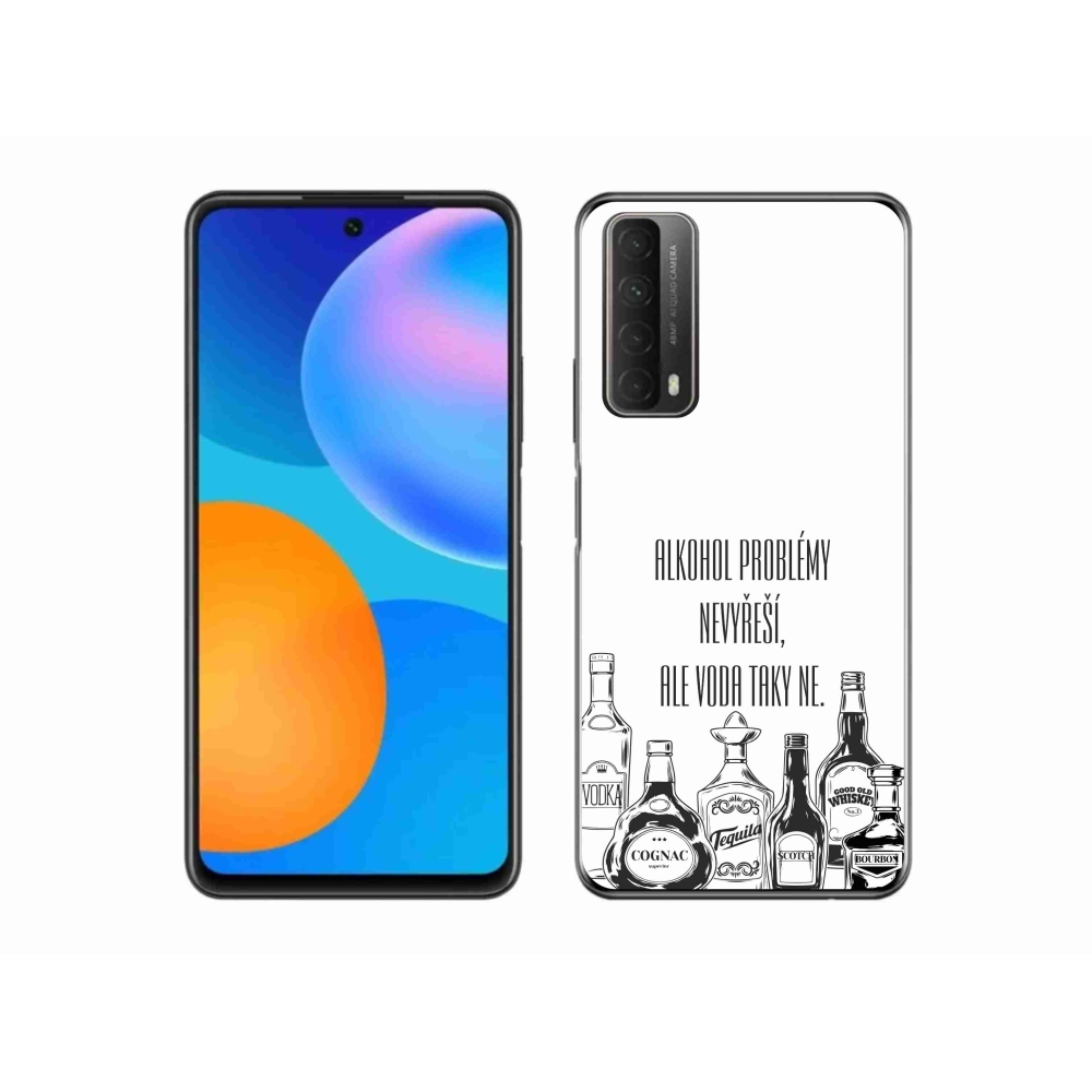 Gél borító mmCase a Huawei P Smart (2021) - vicces szöveg fehér háttérrel