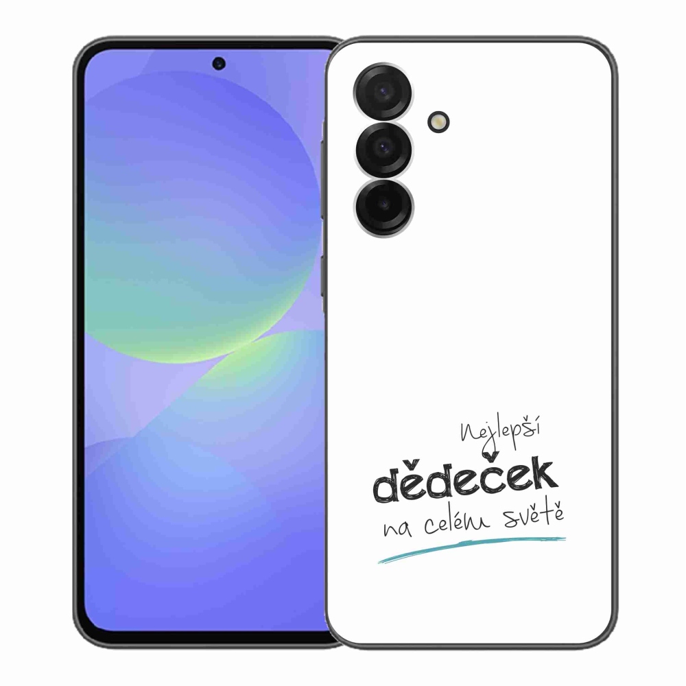 Gél borító mmCase Samsung Galaxy A36 5G - a legjobb nagypapa 3 fehér háttérrel