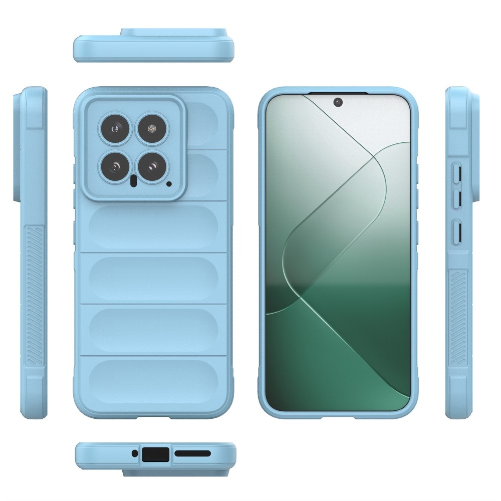 Rugg tartós zselés tok Xiaomi 14 - világoskék színben