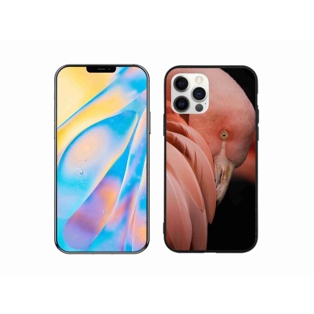 Zselés borítás mmCase iPhone 12 készülékhez - flamingó 3
