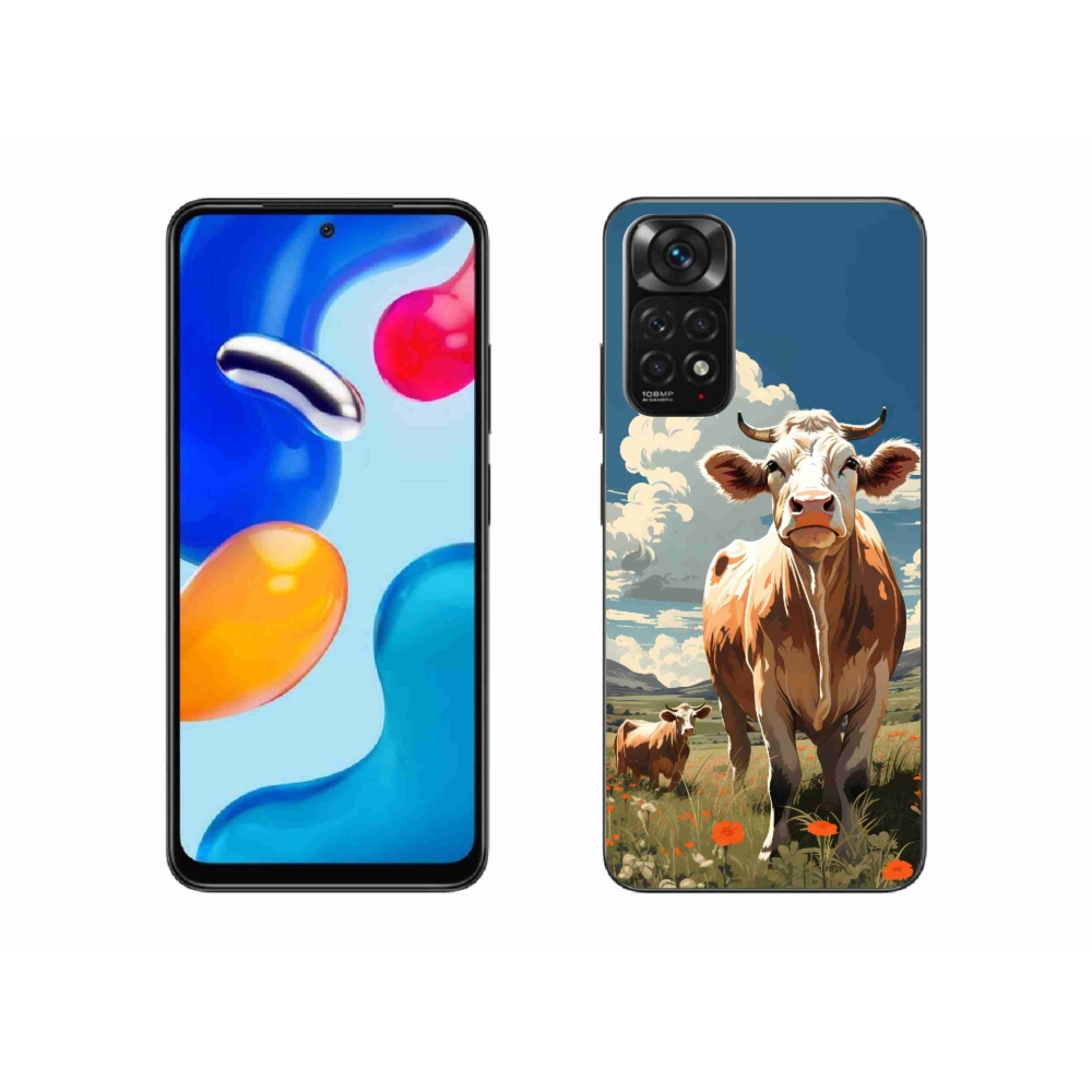 Gél borítás mmCase a Xiaomi Redmi Note 11S 4G-hez - tehenek a réten