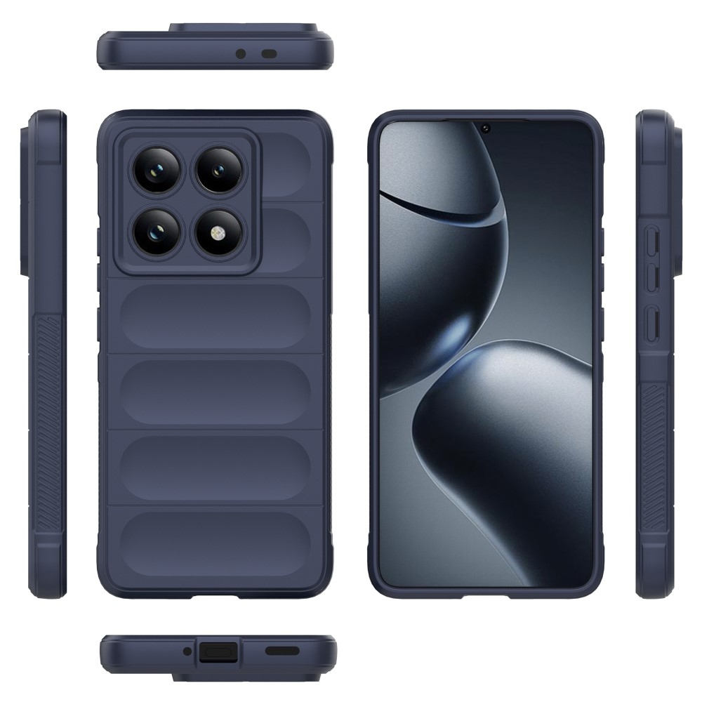 Rugg tartós zselés tok Xiaomi Redmi Note 14 Pro 5G/Poco X7 5G - sötétkék