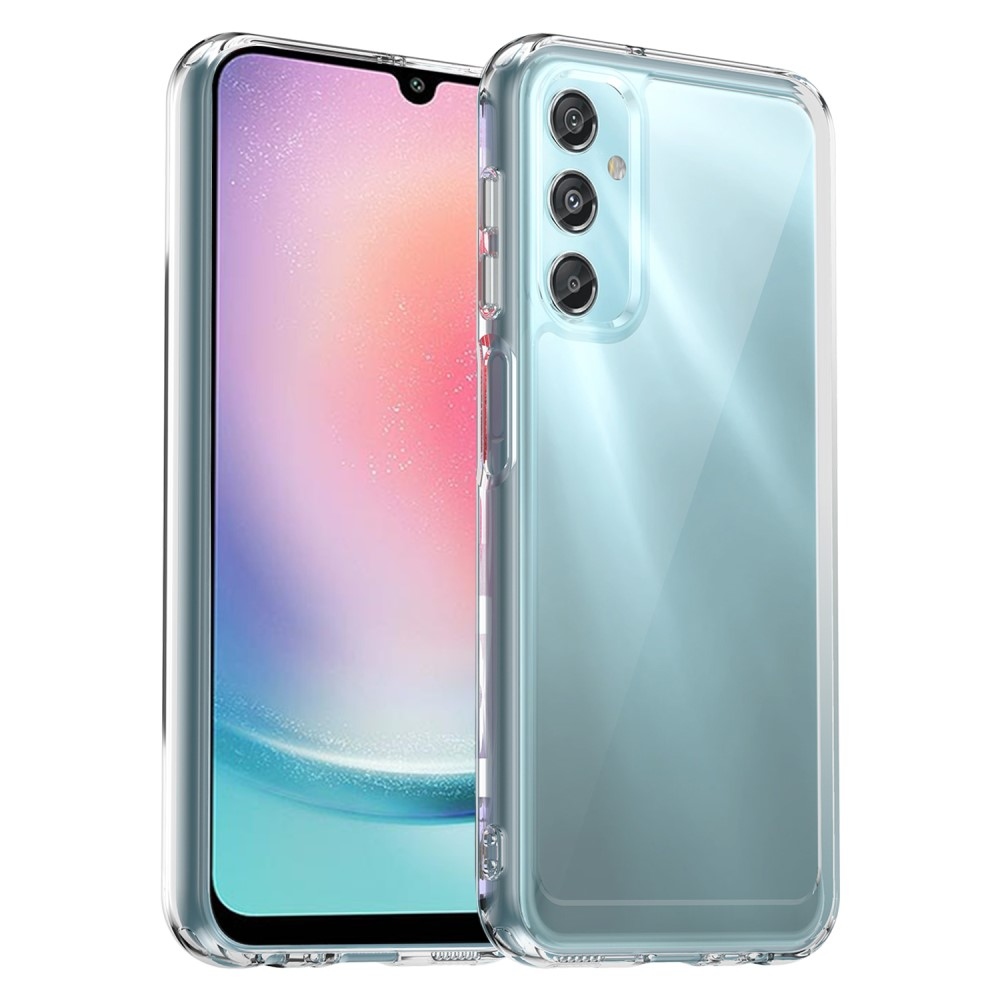 Gél tok kemény hátlappal a Samsung Galaxy A25 5G készülékre - átlátszó