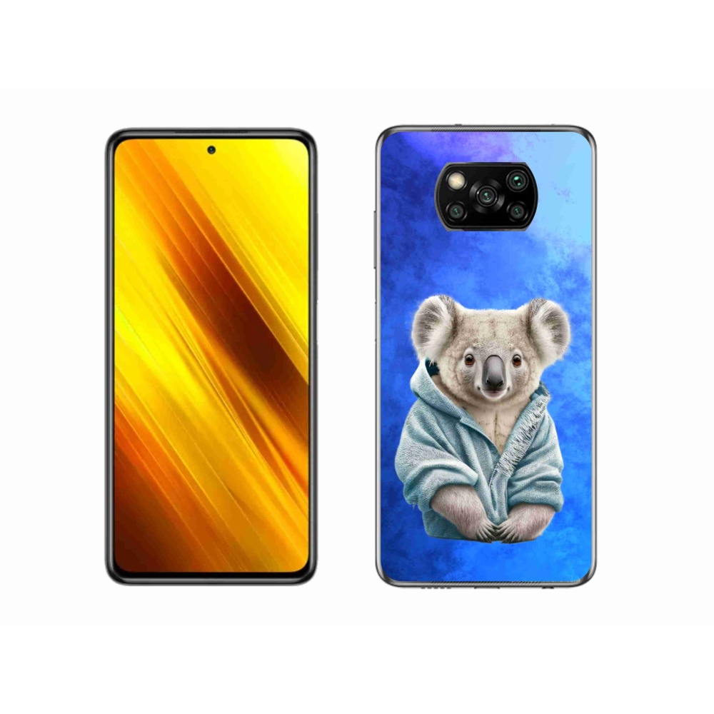 Gél borítás mmCase a Xiaomi Poco X3 Pro számára - koala pulóverben